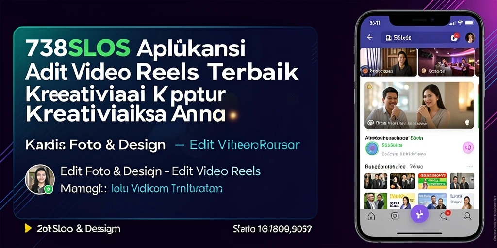 Tampilan antarmuka 738SLOTS saat mengedit video Reels yang menarik.