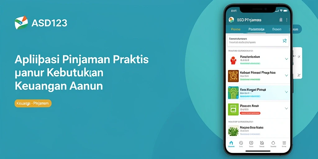 Tampilan antarmuka pengguna yang sederhana dan informatif dari aplikasi Pinjaman.