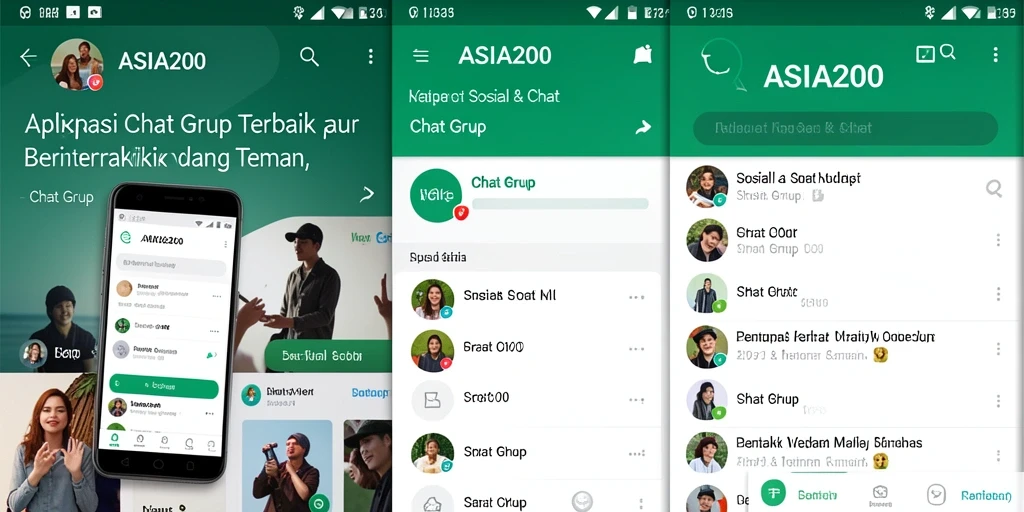 Tampilan antarmuka ASIA200 yang menarik dan mudah digunakan.