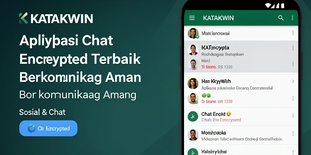 Tampilan antarmuka KATAKWIN dengan fitur Chat Encrypted yang intuitif.