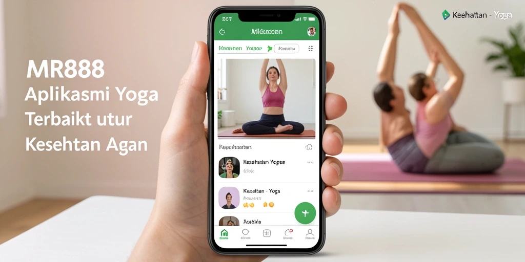 Tampilan antarmuka utama MR888 dengan tutorial yoga yang menarik.