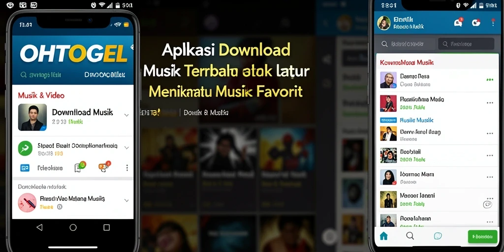 Tampilan antarmuka OHTOGEL yang sederhana dan fungsional untuk Download Musik.