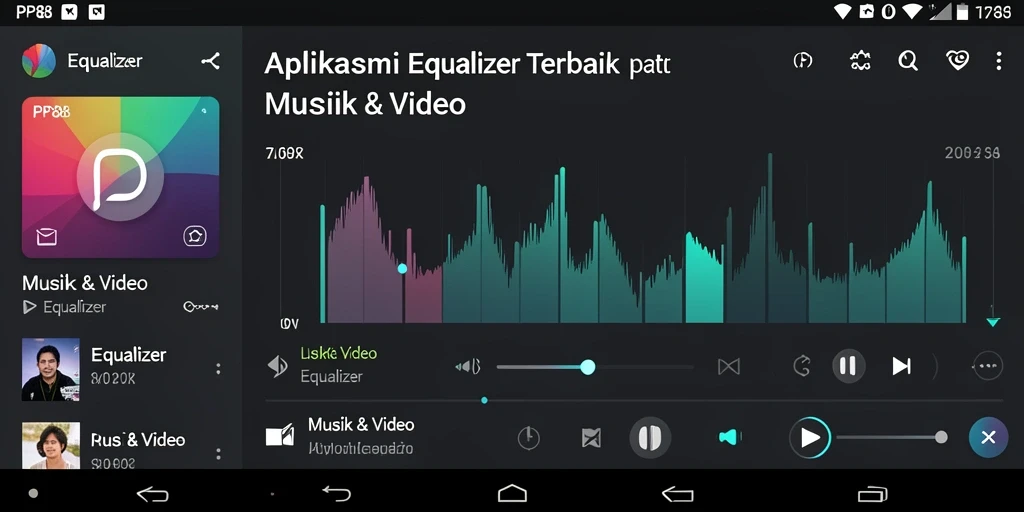 Tampilan antarmuka PP88 yang menarik dan fungsional untuk mengatur equalizer.