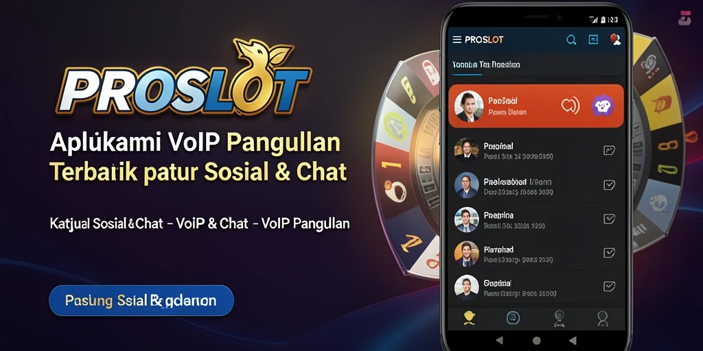 Tampilan antarmuka aplikasi PROSLOT untuk VoIP Panggilan yang intuitif.