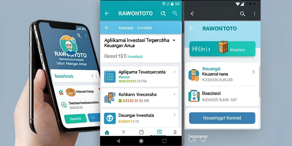 Tampilan antarmuka aplikasi RAWONTOTO yang intuitif dan fungsional.