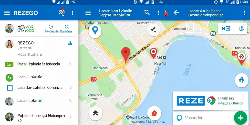 Tampilan antarmuka pengguna REZEGO yang menarik dan fungsional.