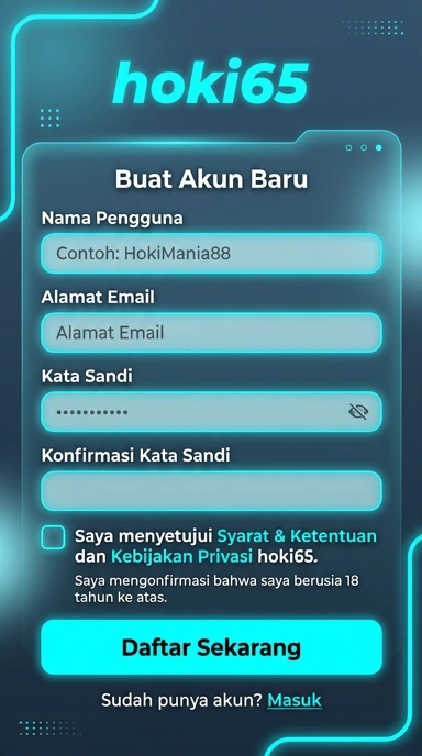 Buat Akun Baru di Hoki65 dengan Mudah